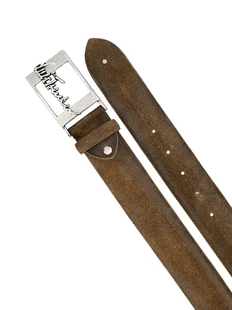 LUIS TRENKER | Cintura in pelle LUFRANCO | olive